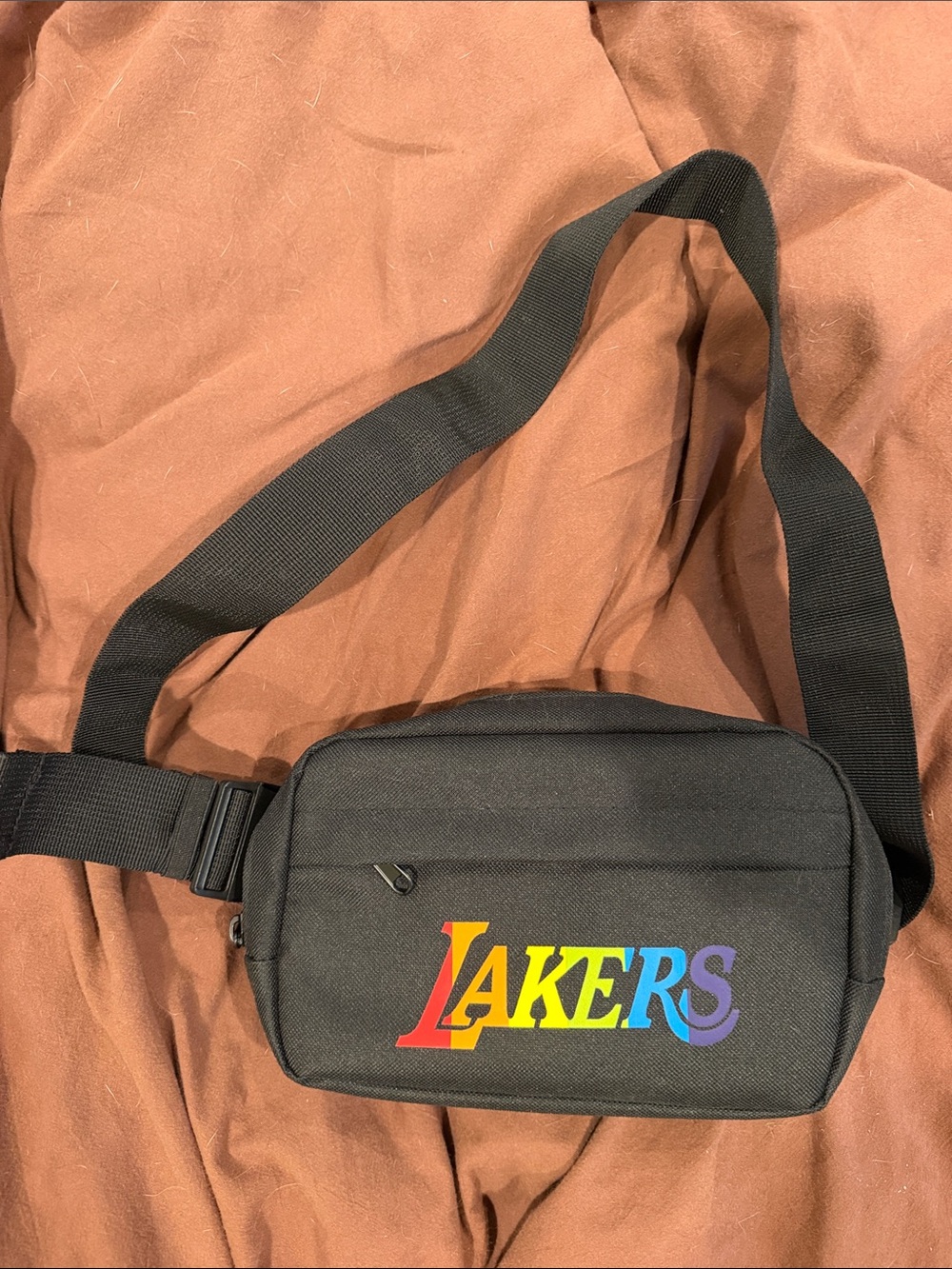 Lakers Black Crossbody Sling Bag
